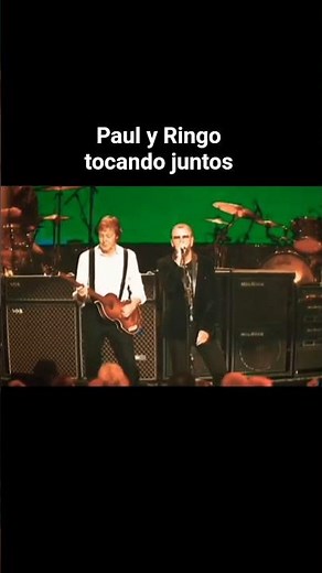 Paul y Ringo tocando juntos 🥲❤️ #paulmccartney #ringostarr #rock #liveconcert