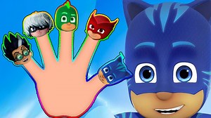 ello everyone. Today we will show you PJ Masks Finger Family song which included Catboy, Owlette, Gekko, Romeo and Lunar Girl.. Daddy finger song for kids PJ Masks characters are made by playdoh. Which finger is the best? Which cartoons do you want to watch next? Tell us in the comments below! #PJMasks #PJfinger #FingerPJMasks 🎸 Let's sing finger family song nursery rhymes together with PJ Masks finger family song | Daddy finger song for kids PJ Masks. 📖 Finger Family Rhyme Lyrics: Daddy finge