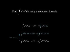 An Integral Reduction Formula Visualized
