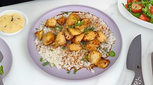 Restaurant style garlic glazed chicken at home in minutes