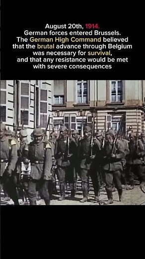 When a Neutral Nation Was Invaded: Belgium in 1914 #ww1 #ww2 military