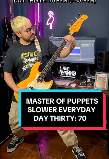 Master of Puppets Slower Every Day — Day 30, 70 BPM