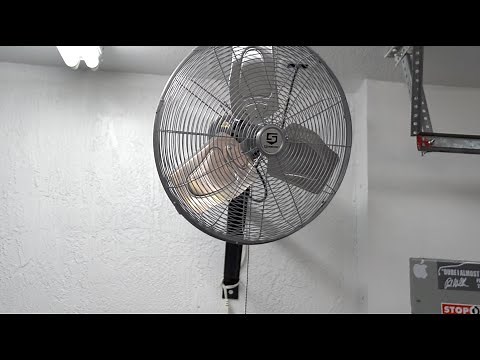 Review and Install on the Strongway Oscillating Wall-Mounted Fan!