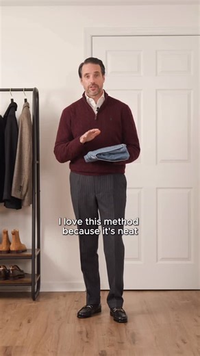 He Spoke Style on Instagram: "This is the absolute best way to fold jeans like a pro. This method isn’t only neat and compact, but it is also perfect for storing your jeans efficiently."