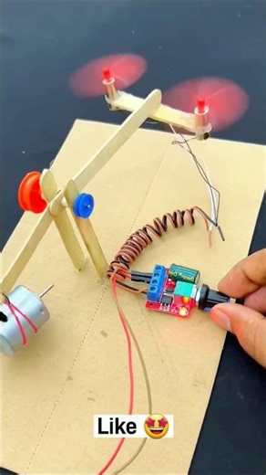Class 8th science project Desi Style Mini Dron DIY Flying Mach#ytshorts#diy #subscribe#shortfeed
