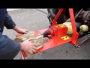 CORK SCREW ROTARY LOG SPLITTER WORKING DEMO