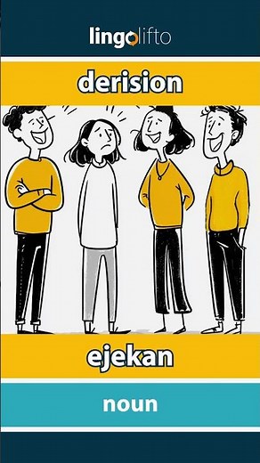 🇬🇧🇮🇩 derision - ejekan : learn English : ayo belajar bahasa Inggris : vocabulary builder