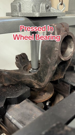 Replacing a pressed in Wheel Hun and Wheel Bearing can mean removing the entire steering knuckle on some cars, but QuickJack, Snap-On and Harbor Freight tools make it easy. #mechaniclife #wheelbearing #quickjack #snapon #harborfreight