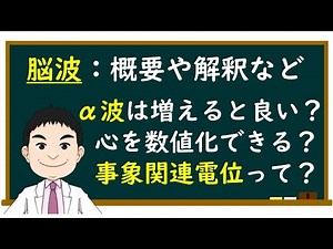 脳波の概要や解釈 ※字幕オンでご覧ください！