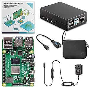 Vilros Raspberry Pi 4 2GB Basic Starter Kit with Heavy-Duty Self-Cooling Aluminum Alloy Case