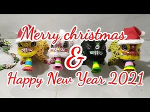 Merry christmas and Happy New Year 2021 | Barongsai kecil | Lion Dance