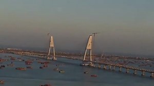 The longest cable-stayed bridge in India, Sudarshan Setu inaugurated by Hon'ble PM Shri Narendra Modi Ji, is magnificent and spectacular. 📍Gujarat's Dwarka. #AbkiBaar400Paar | Dipayan Chakraborty