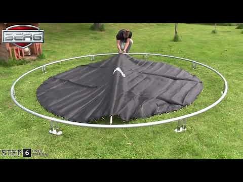 Montage trampoline enterré Berg InGround Favorit