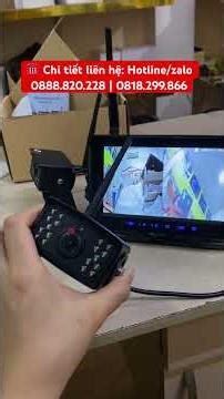 Dual-lens wireless dashcam for crane trucks, easy installation. ☎️ Contact 0818.299.866