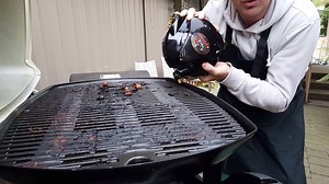 122K views · 284 reactions | eBay Tech Tester Ross loves his Weber barbeque - but he hates cleaning it. He checked out the Grillbot, a robotic grill cleaner... and it did a pretty good job! | eBay.com.au | Facebook
