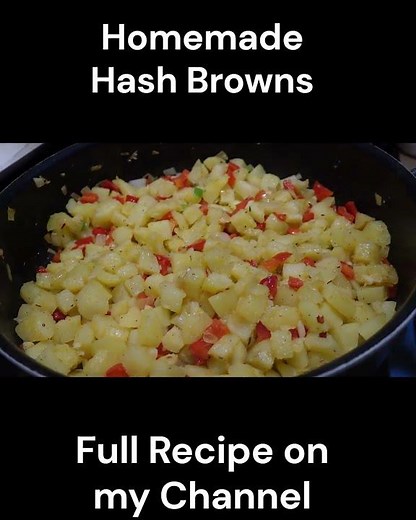Homemade Hash Brown Potatoes - Quick Easy Recipe