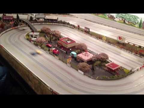 Aurora Slot Car Racing At It’s Best ! HO T-Jets Hot Rods 🏎 Cherry Valley Racing Feel The Thunder 🏆