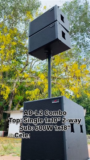 Admark Professional Audio🇮🇳 on Instagram: "Top: Single 1x10” 2-way Sub: 600W 1x18” Celestion Speakers Active System . . . #loudspeakers #admarkaudioindia #indoor #qualitysound"
