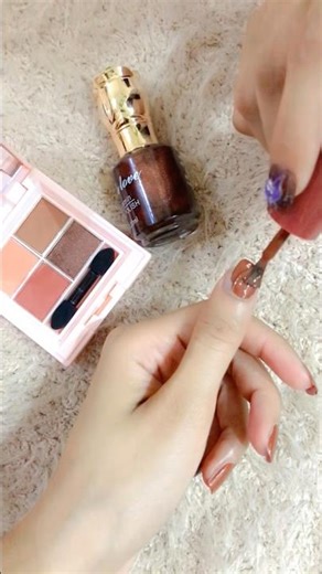 “Perfect nude brown nails” ✨🤎 #chocolatebrownnails #brownnailpaint