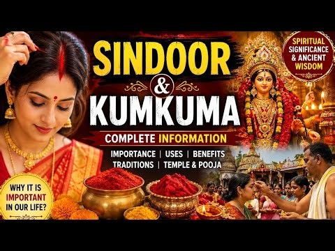 Spiritual Power of Sindoor & Kumkuma🔴 Importance, Temple Uses, Benefits & Ancient Hindu Traditions 🙏