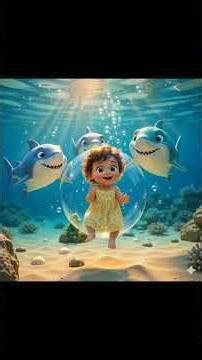 👉 Baby Lila & Friendly Sharks 🦈✨ | Lost Boat Story for Kids | Cute Baby Song #kidsvideos #shorts