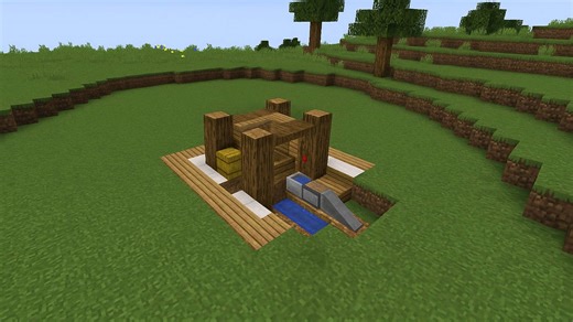 How to build a modern fountain in Minecraft