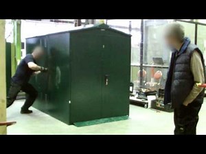 LPCB Approved Sheds - Test 4 Footage - Side Panels