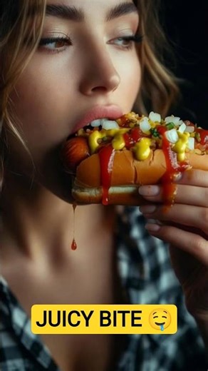 Eating Hotdog ASMR 🌭🤤 | Crunchy Bites & Juicy Sounds #asmrsounds #shorts