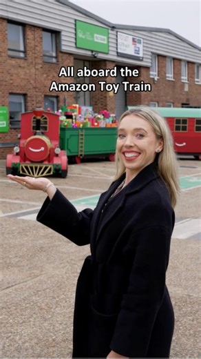 114K views · 159 reactions |  The Amazon toy train is life-size train which will help to bring joy by delivering hundreds of toys from this year’s top ten toys list to families in need in time for Christmas as part of the Multibank charity initiative  | Amazon.co.uk | Facebook