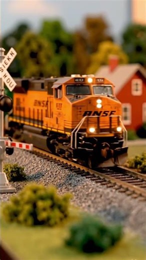 Is this real life or just scale model? 🧐 #railway #miniature #train #satisfyingvideo #satisfying