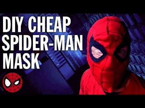 $0 DIY Cheap SPIDER-MAN Mask (Spidey Costume Part 1)