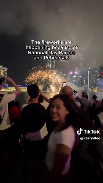 🇸🇬Free fireworks in Singapore until August 9🎉 So beaufiful! #NDP2024 #Singapore #fyp #nationalday #fireworks #tiktoksg #date #ndpshow #ndpfireworks #visitsg #sgtravel