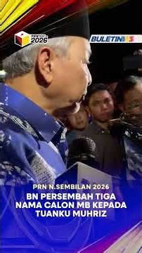 PRN N.SEMBILAN 2026 | BN persembah tiga nama calon MB kepada Tuanku Muhriz