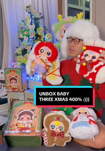 Thử Thách Unbox Baby Three 400% Giáng Sinh