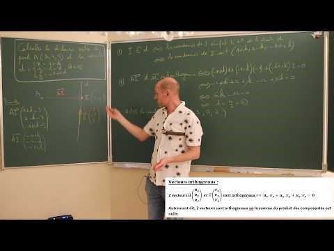 distance entre un point et une droite 3d méthode 1