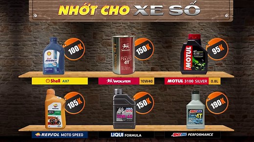 Nhớt Shell Advance AX7 Scooter 10W40 0.8L