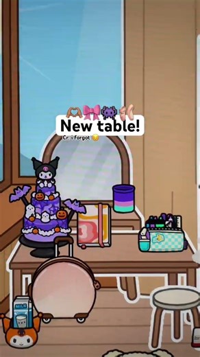 New table #tocaaesthetichousetour #educationalgames #toca #tocaadventure #kidsgames #tocabocasecrett