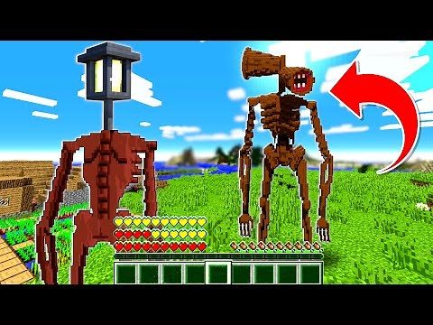 Playing As LIGHT HEAD To FIGHT SIREN HEAD! (LightHead Vs SirenHead)- Minecraft Mods Gameplay