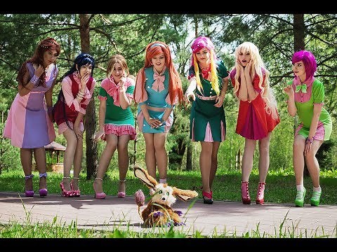 Winx club retro cosplay. Backstage