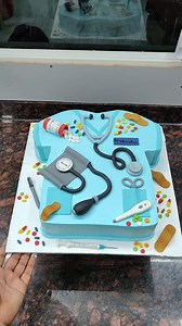 7.1M views · 144K reactions | Docter Theme Cake Decoration | Doctor Shirt Cake Design | 4 Kg Mai Banya Hu Ye Cake | Sunil Cake Master | Facebook