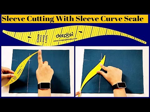 How to use Sleeve Curve Scale | Sleeve Cutting For Beginners | Stitch By Stitch