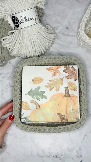 New Crochet Tutorial- Napkin Holder Baskets #crochetbasket #crochettutorial #crochetpattern