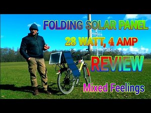 Big Blue 28 WATT FOLDING Solar Panel, detailed analysis, portable
