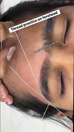 Eyebrow kese banaye? Threading kese kare? Threading tutorial for beginner #eyebrowthreading #likeme