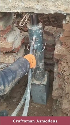 Static pressure piling construction process