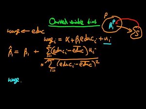 Omitted variable bias - proof part 1