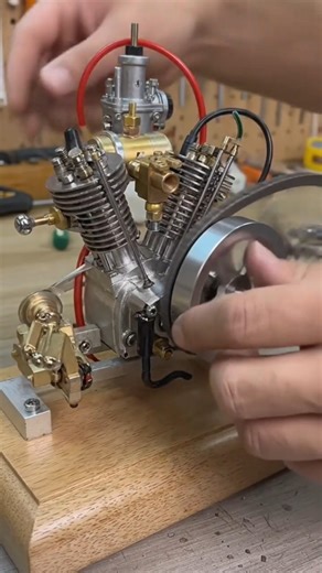 V2 engine text #automobile #shortvideo #diy