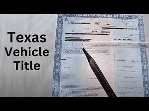 How to Transfer a Texas Vehicle Title