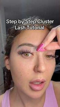 Step by Step Cluster Lash Tutorial: Pre-Mapped Cat Eye Lashes!