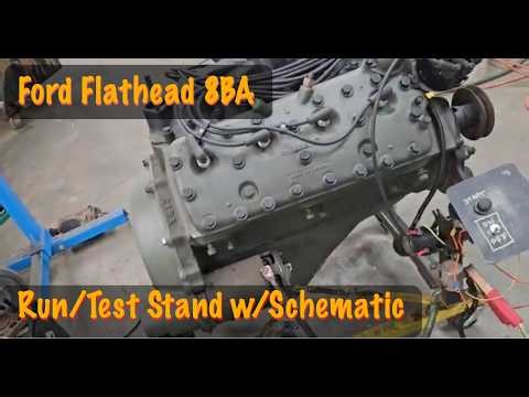 Ford Flathead Run Stand w/Schematics
